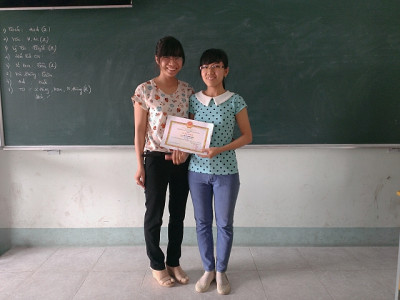 Giải nhì đồ dùng dạy học cấp thành phố và giải ba toàn đoàn