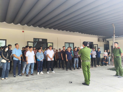 Đội Phòng cháy chữa cháy Trường THCS Tương Bình Hiệp tham gia tập huấn PCCC