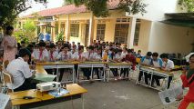 Học sinh trả lớp câu hỏi vòng thi thứ hai