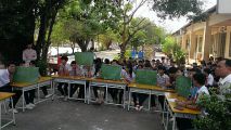 Học sinh trả lời câu hỏi vòng thi thứ hai