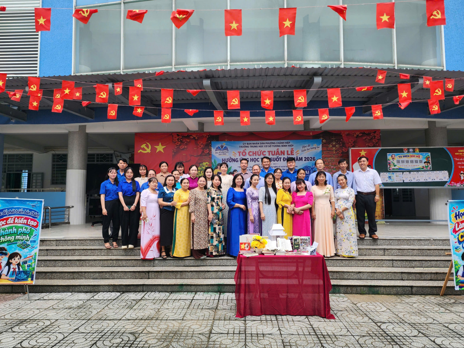 Sôi Nổi Lễ Phát Động "Tuần Lễ Hưởng Ứng Học Tập Suốt Đời Năm 2026" Tại Trường THCS Tương Bình Hiệp